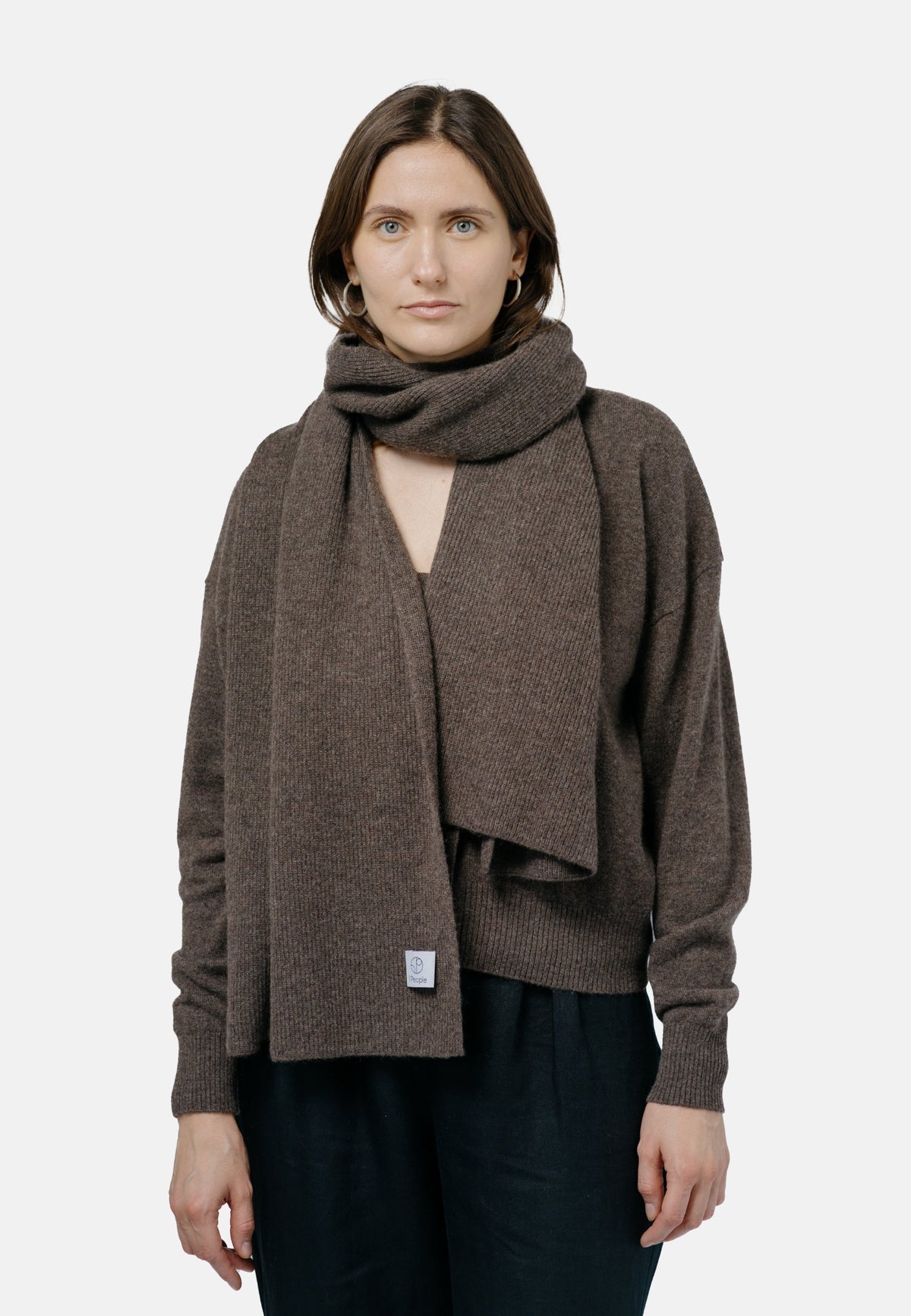 kashmir halsduk - brun cashmere scarf - vinter halsdukar