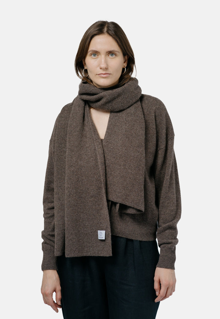 kashmir halsduk - brun cashmere scarf - vinter halsdukar